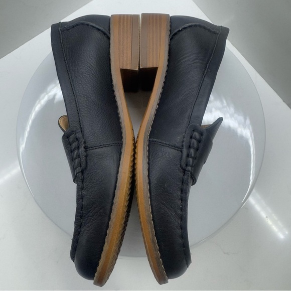 Skechers leather air-cooled memory foam black loafers size 9 - Picture 6 of 8